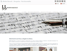 Tablet Screenshot of bufetebarcelo.com